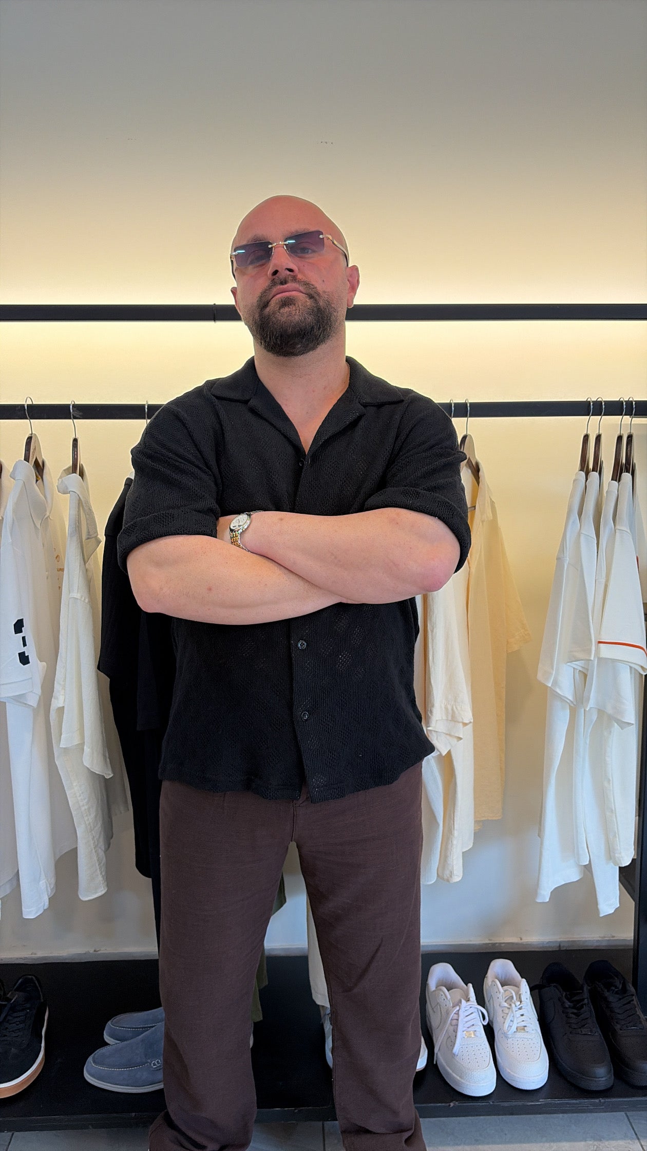 Cotton shirt oversized