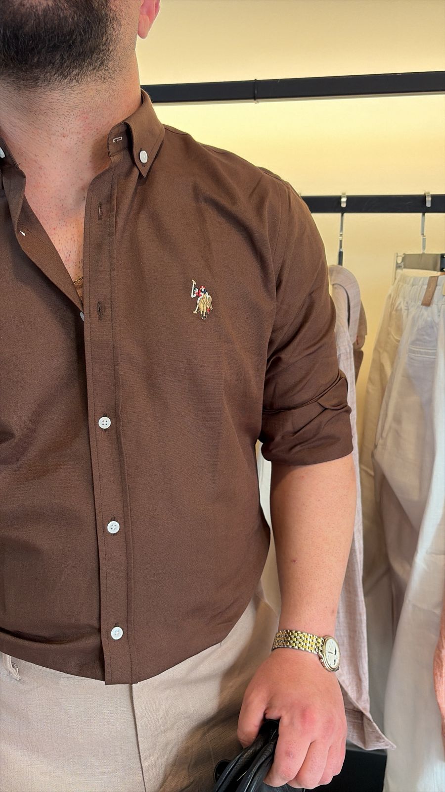 Ralph lauren shirt brown