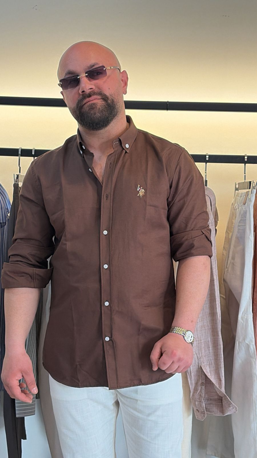 Ralph lauren shirt brown