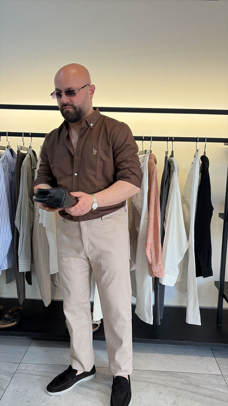 Ralph lauren shirt brown