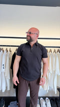 Polo half zip black