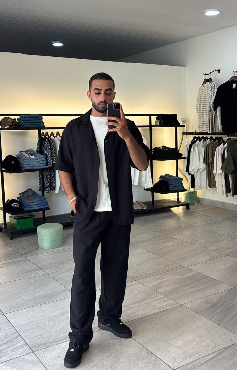 Matching Set linen Black