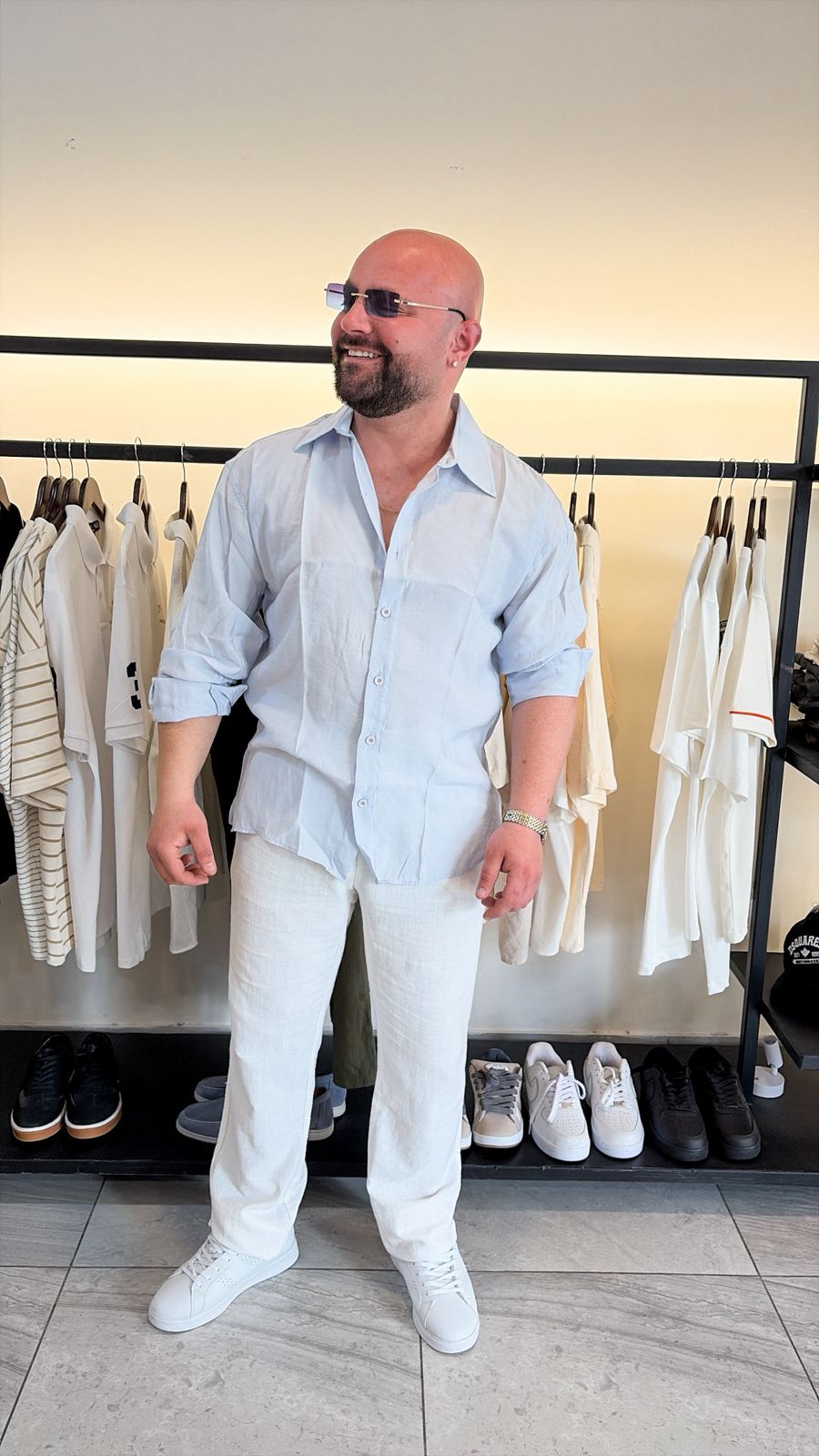 Summer Shirts Baby Blue