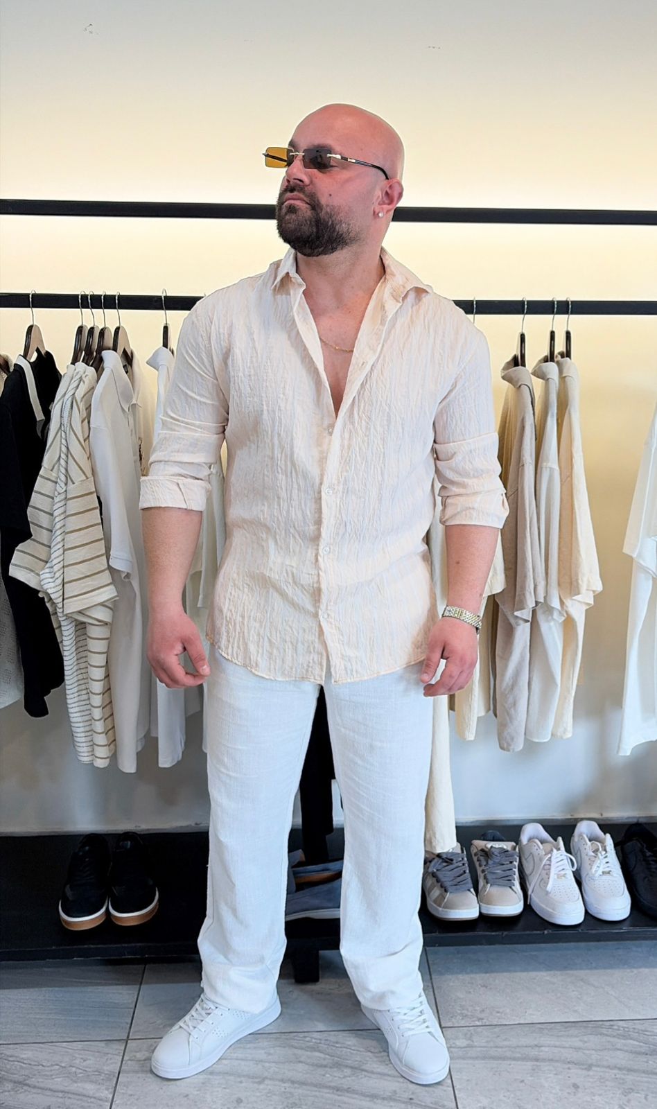 Linen Shirt Beige